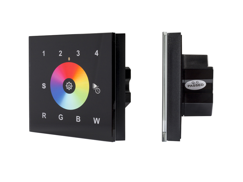 Купить INTELLIGENT ARLIGHT Сенсорная панель DALI-901-11-4G-RGBW-DT6-IN Black (BUS/230V) 