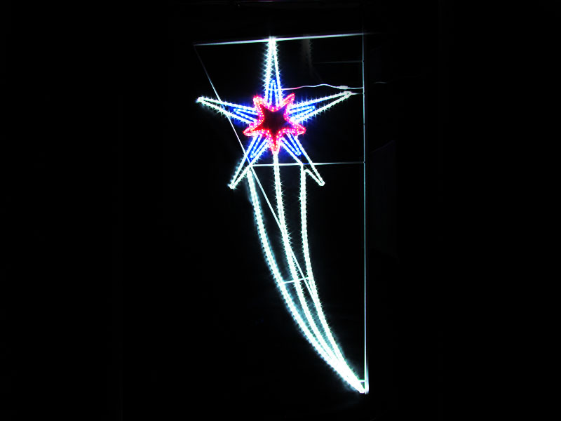 Консольная иллюминация "Звезда триколор" 2100 х 980 мм купить оптом в Москве 