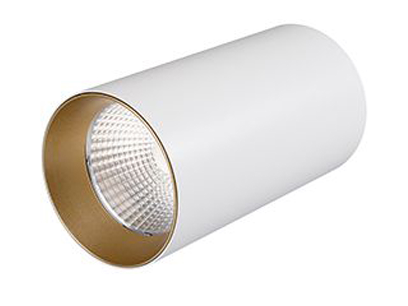 Купить светильник накладной sp-polo-r85-1-15w 40deg (white, gold ring)